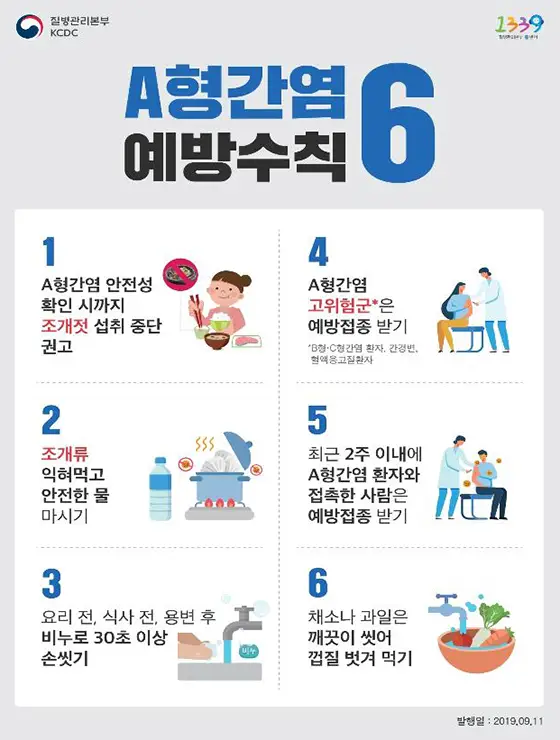 A형 감염 6대 예방수칙