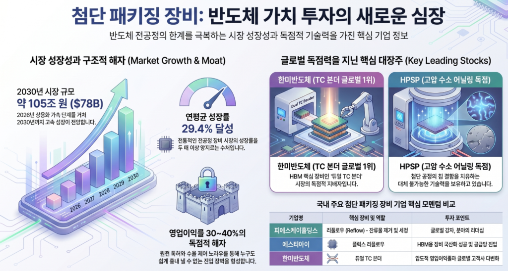 첨단 패키징 장비 테마주: AI 서버, HBM, 고성능 컴퓨팅 확산의 직접 수혜를 받는 후공정 장비·검사·기판 1 첨단 패키징 장비 : 반도체 가치 투자의 새로운 심장