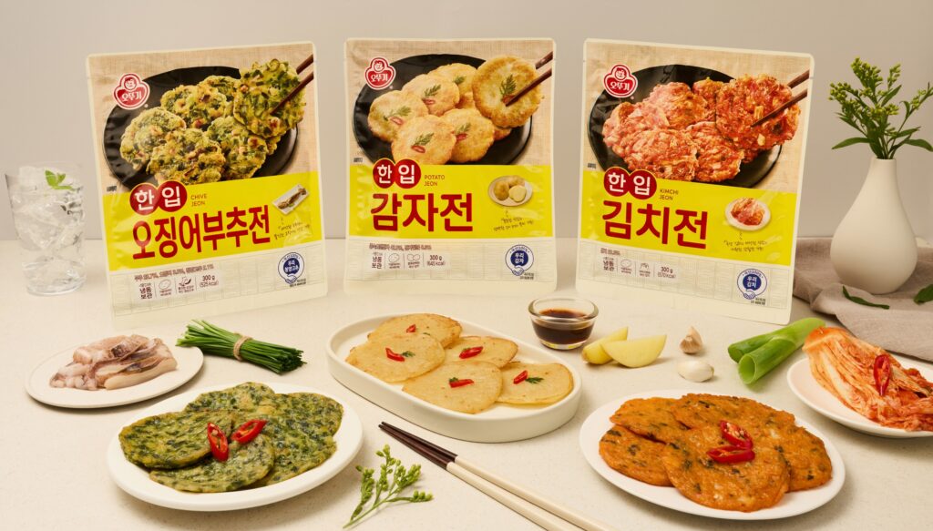 ㈜오뚜기 , 반죽할 필요 없이 바로 구워 즐기는 ‘ 한입전 ’ 3 종 출시